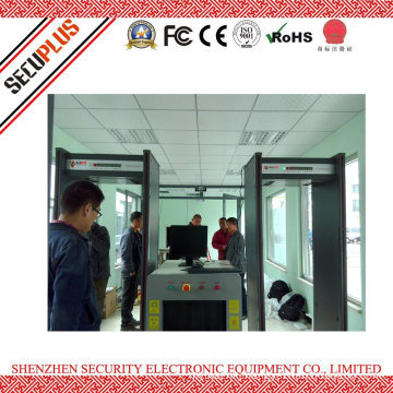 6 zones IP55 arched security metal detector gate with alarm